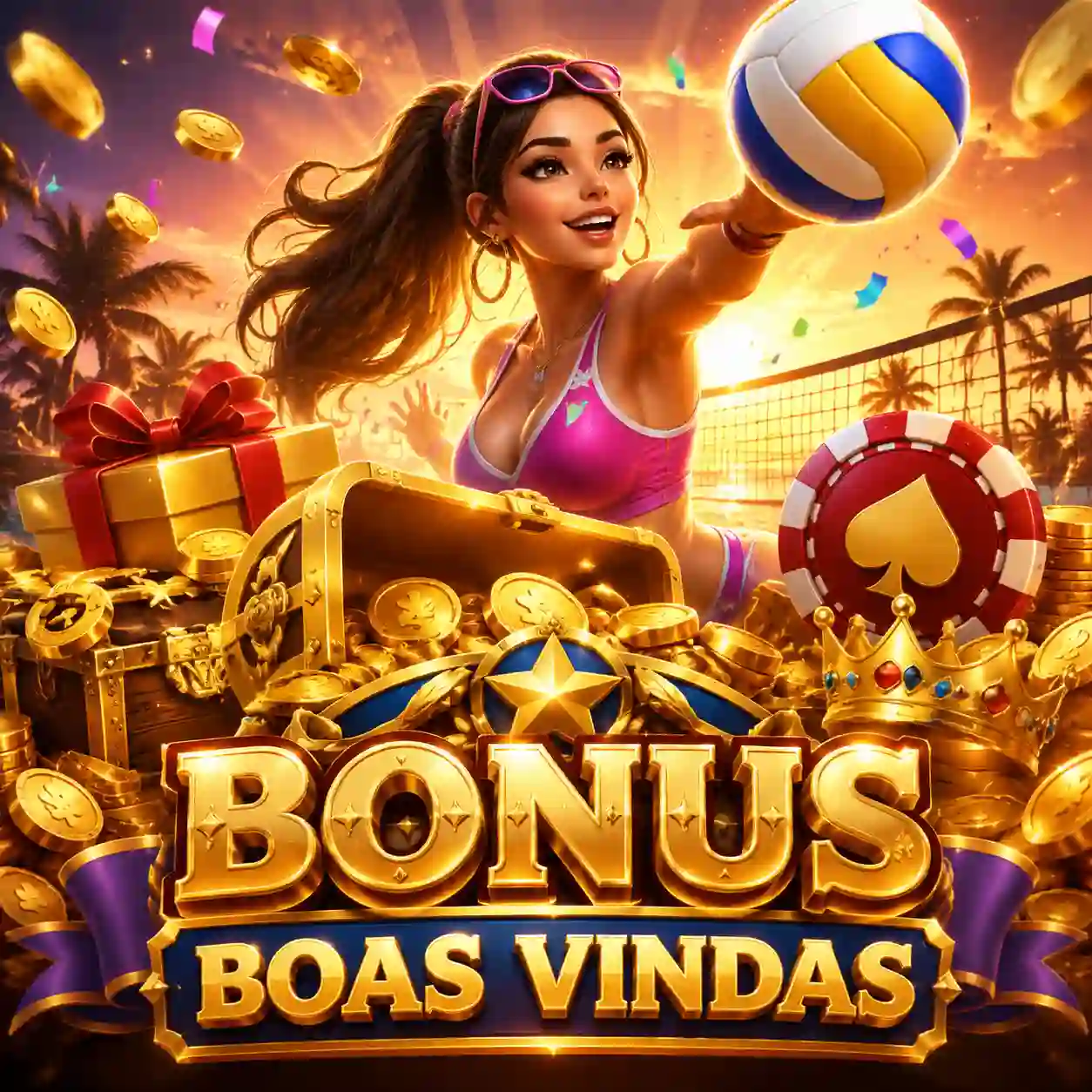 Bônus de boas-vindas do pp11 com moedas douradas e giros grátis